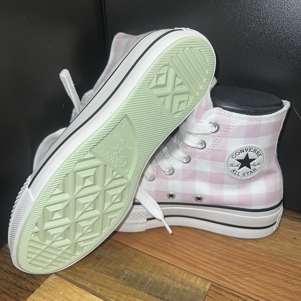 Converse Women's Chuck Taylor All Star Lift Platform Gingham A13663C - Picture 6 of 7